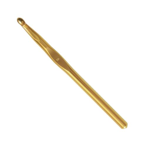 Addi Classic Crochet Hook, Metal, Gold, 12mm von Addi