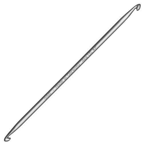 addi Doppelendige 15 cm Aluminium-Häkelnadel (US B / 2,5 mm) von Addi