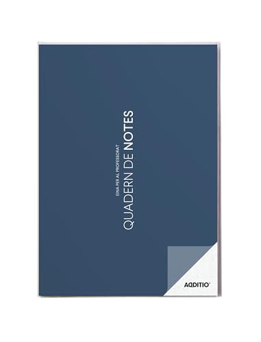 ADDITIO - Notizblock für Lehrer | Kursplanung (4 Monate Ansicht) | Fortlaufende Bewertung | Umweltfreundliches Papier | A4-Format | Katalanisch | Blau von Additio