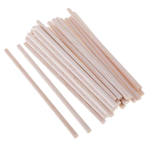 30 Stück 5 mm Balsaholz Unlackiertes Holz Rundstab Dübel Stange DIY Handwerk 120 mm von Adoorniequea