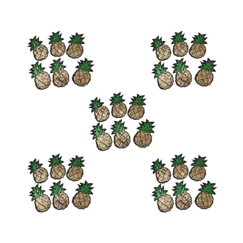 5 Set 6 Stück Ananas-Pailletten DIY Nähen Applikationen Aufkleber Stickerei Patches Tuch von Adoorniequea