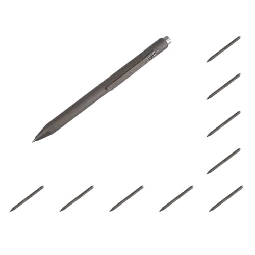 Adoorniequea 10er-Set Druckkugelschreiber, Titanlegierung, Geschenk-Kugelschreiber für Damen und Herren, Schule, C, steinfarbene Farbe, 13,7 cm von Adoorniequea
