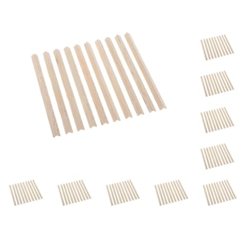 Balsaholzformen, 10-teiliges Set, 10 Stück, für Bastelarbeiten, unlackiertes Holz, 100 mm von Adoorniequea