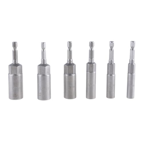 5,5–19 mm Stecknuss-Adapter, Bohrer, Muttern-Schraubendreher-Set, 6,35 mm Sechskantmutter-Setter, Schraubendreher-Verlängerungswerkzeug für Elektrowerkzeug von Adrosstoller