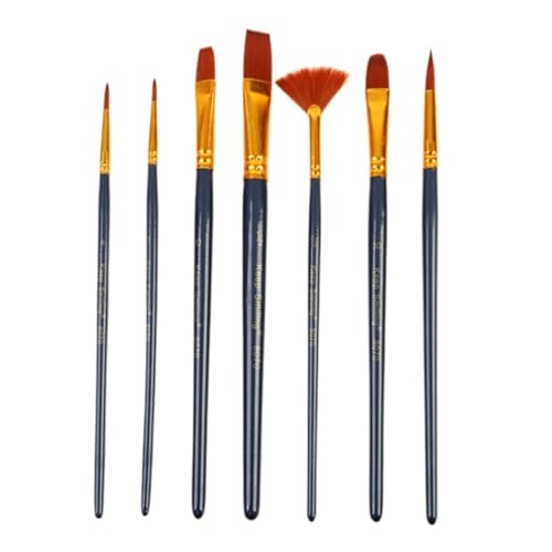 7-teiliges Künstler-Pinsel-Set, Aquarellpinsel, multifunktional, Nylon-Haarmalpinsel, Zeichen- und Kunstbedarf von Adrosstoller