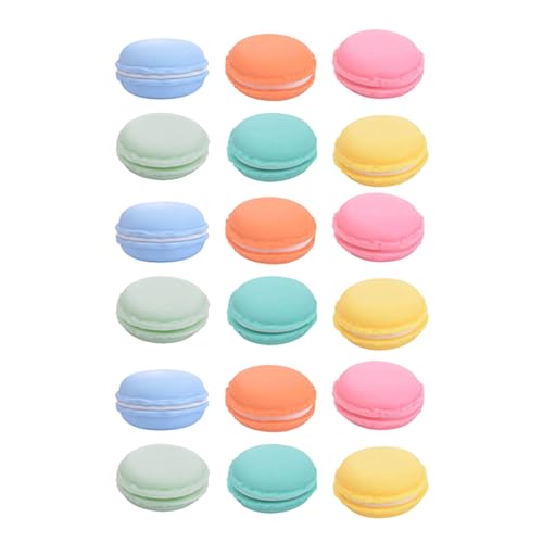 Adrosstoller 18 Stück kompakte Macaron-Schmuckhalter-Aufbewahrungsboxen, Macaron-Schmuckschatulle, ideal für Reisen und Zuhause, wie beschrieben von Adrosstoller