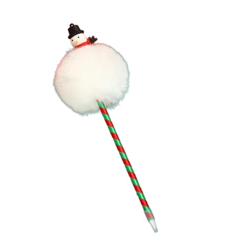 Kugelschreiber mit Weihnachtsmotiven, Cartoon-Weihnachtsbaum, Schneemann, Weihnachtsmann, Kugelschreiber für Jungen, Mädchen, Kinder, 4 Stück von Adrosstoller