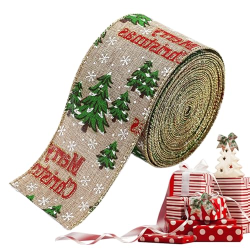 Adsfvs Weihnachtsband, Bänder zum Basteln,Kranz-Streamer | Dekorative Schleifen-Accessoires, Bauernhaus-Dekoration, Schneeflocken-Karo-Schneemann-Fahrzeug-Weihnachtsband für handgefertigtes Weben von Adsfvs