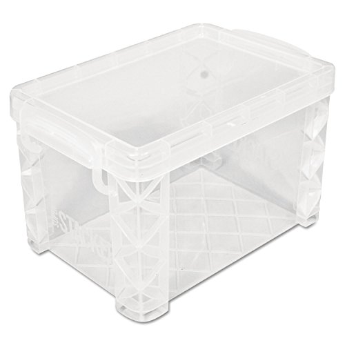 Advantus Super Stacker 40305 Karteikartenbox, 10,2 x 15,2 cm, transparent, 1 Box von Advantus