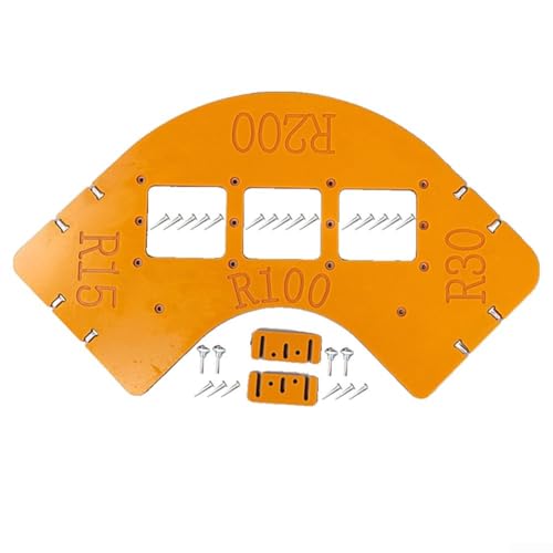 8 Winkelradius Jig Router Vorlagen zur Vereinfachung Ihrer Holzbearbeitungsprojekte und Designs (B) von Advokingtap