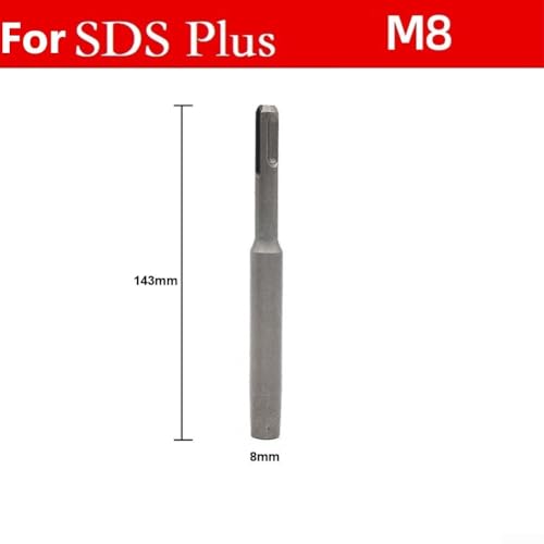 Erdungsstab-Treiberwerkzeug für SDS Plus Chrom-Vanadium-Stahlbohrer für Hammerbohrer M8 bis M20 Anwendungen (M8) von Advokingtap