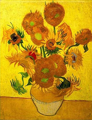 Aeadar Diamond Painting Kits Sonnenblumen Van Gogh Diamond Art Kits für Erwachsene, Kunst Handwerk Home Wanddekoration (30 x 40 cm) von Aeadar