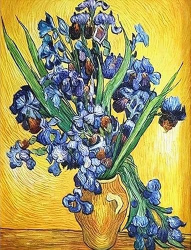 Aeadar Diamond Painting Van Gogh's Iris, 5D Diamant Painting Bilder Diamant Malerei Set, DIY Diamant Malerei für Home Wall Décor (30×40cm) von Aeadar