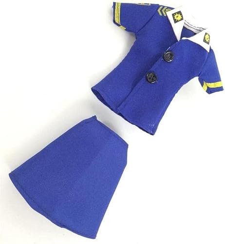 Aeromdale Puppenkleidung Stewardess Professioneller Anzug Kostüm Outfits Kleider Kostüm Kleidung Zubehör für 30 cm Puppe – (keine Puppe im Lieferumfang enthalten) von Aeromdale