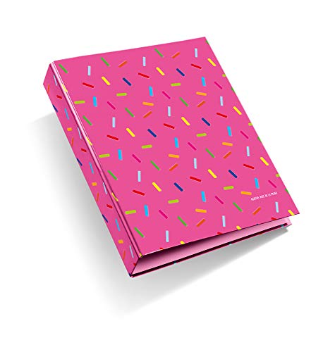 Miquelrius - Ringbuch, Aktenschrank, Ringbuch A4 Format, 4 Ringe à 40 mm, Hartkartoneinband, Agatha Ruiz de la Prada, Candy Design von Agatha Ruiz de la Prada