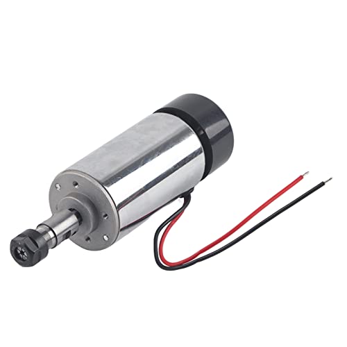 12-48V DC Graviermaschinenspindel, Spindelmotor 300W gebürstete Hochgeschwindigkeits-Luftkühlungsspindel CNC-Spindelmotor für DIY-Gravurfräsmaschine von Agatige