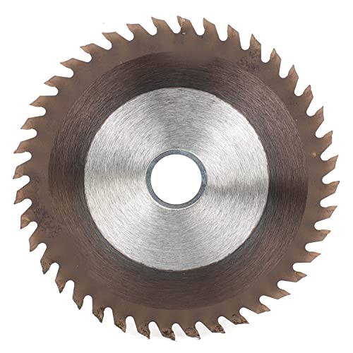 Sägeblatt, 105 Mm Holzbearbeitungssägeblatt HSS-Schneidezubehör Bronzebeschichtete Kreissägescheibe Für Ultrafeines Finish-Schneiden von Holz(105 * 1.6 * 20 * 40T) von Agatige