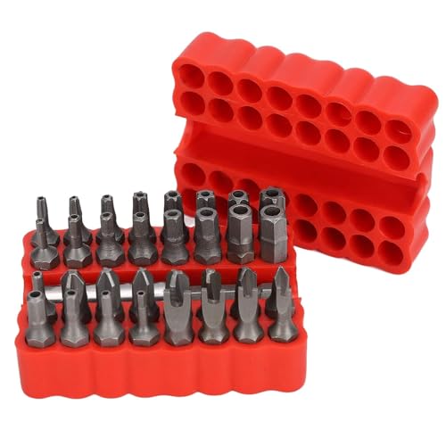 Schraubendreher-Set, Phillips Schrauber Bit Set, Kreuzschlitz Bit-Sortiment, 13-teiliges Schrauben-Sechskant-Bit-Kopf-Set, Sicherheits-Manipulationssicherer Schraubendreher-Bit-Hohldrehmoment-Kit von Agatige