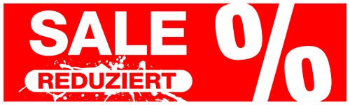 Aufkleber SALE Reduziert% 99 x 30 cm für Rabattaktionen - Ideal für Modegeschäft und Boutique von Agentur Werner Kuhlins