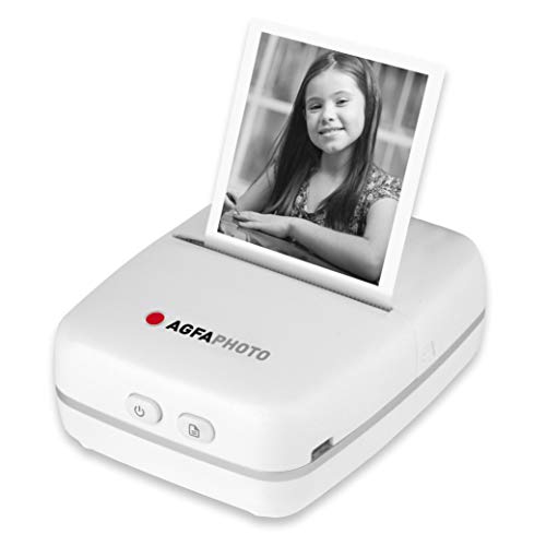 AgfaPhoto Realipix Pocket P Schwarz-Weiß Thermodrucker für Kinder mit spaßiger App zum Malen & Kritzeln, normal, ARKMPW von AgfaPhoto