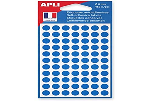 agipa 111832 Markierungspunkte, Durchmesser: 8 mm, rund, blau von APLI