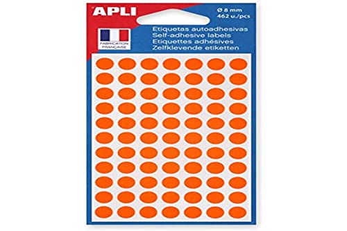 agipa 111835 Markierungspunkte, Durchmesser: 8 mm, rund, orange von APLI