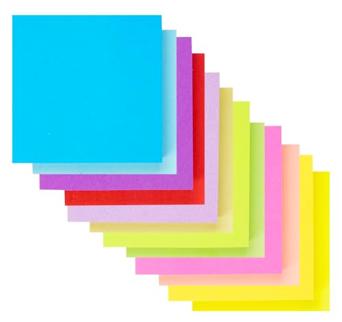 Agoer 2400pcs Haftnotizen Klein-50 x 50mm Selbstklebende Haftnotizzettel,12 Farben Klebezettel Mini Selbstklebende Notizzettel Bunt Sticky Notes,Haftnotizen Klebezettel für Büro Haus - Back to School von Agoer