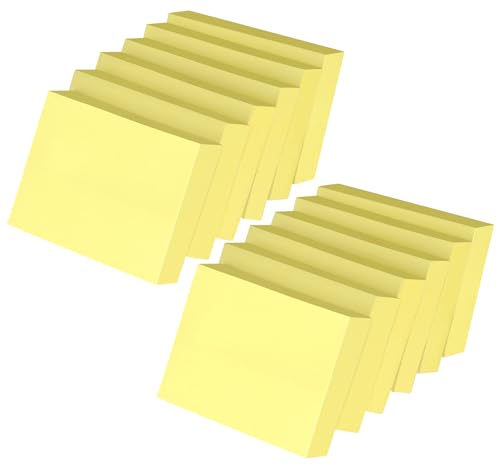 Agoer 2400pcs Haftnotizen Gelb - 50x38mm Klebezettel Mini Selbstklebende Notizzettel Sticky Notes zum Beschriften, Wiederaufklebbar Haftnotiz für Schule Zuhause, Büro - Back To School von Agoer