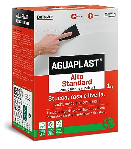 Hoch Standard Glatt-Pulver für Innenräume, Wände, Decken und Gipskartonplatten, Premium-Qualität, mit Lavendelduft von Aguaplast