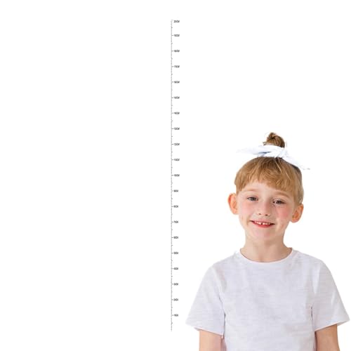 Ahuuen Kids Height Wall Diagramm, Höhenmessung für Wand | Messungsgrößenmessungskleber 0-78,74 Zoll Wachstumsdiagramm | Klarer Wandaufkleber Abnehmbares Handligen für und Mädchen von Ahuuen