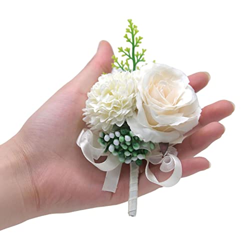 Boutonniere | Boutonniere Hochzeit | Boutonniere Abschlussball Künstliche | Knopfloch Blumen | Ansteckblume Bräutigam | Für Herren Braut Frauen | Für Prom Bankett Blumen von Ahuuen