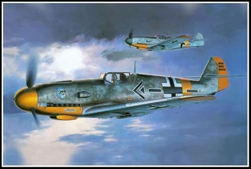 Bomber Fighter Militär Flugzeug DIY Diamond Painting Kits für Erwachsene, 5D Full Round Drill Diamond Painting Kit Stickerei Kunst Home Decor von AiEiIiOiUi