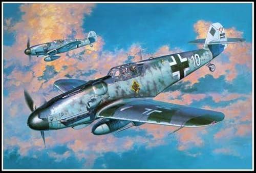 Bomber Fighter Militär Flugzeug DIY Diamond Painting Kits für Erwachsene, 5D Full Round Drill Diamond Painting Kit Stickerei Kunst Home Decor von AiEiIiOiUi