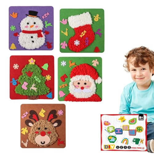 Aibyks Sticksets für Anfänger,Sticksets für Anfänger - Interessantes Bastel-Nähset | Interaktive Nadelspitzen-Sets und Handarbeiten für Weihnachten, Geburtstag, Neujahr von Aibyks