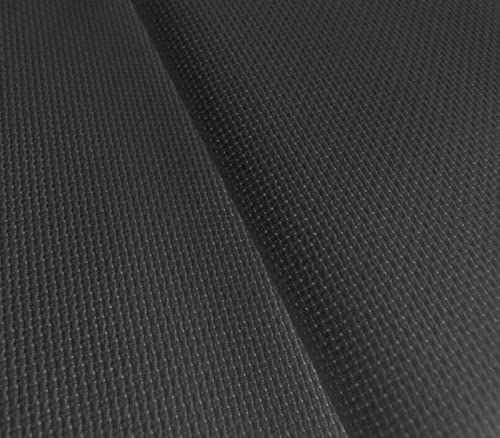 Aida Stern Zweigart 100% Baumwolle | 14 ct - 5,4 Stiche/cm | Ideal für Kreuzstichmuster (Schwarz, 110x100 cm) von Aidalux