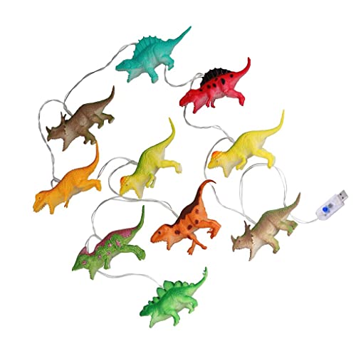 Ailan 1,5 m Lange Dinosaurier Lichterkette mit 10 LEDs, USB/batteriebetrieben, dekorative Lampe, lustige Girlande, Nachtlichter, Schlafzimmer, Wohnzimmer, Hof von Ailan