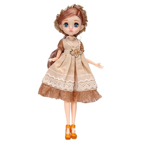 Ailan Puppen für Mädchen, exquisite Kleidung und flexible Gelenke, gutes Geschenk für Kinder, exquisite Puppe, Babypuppenspielzeug, Typ+1 von Ailan
