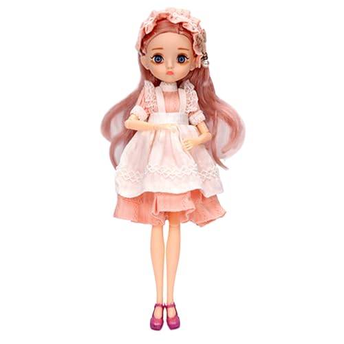 Ailan Puppen für Mädchen, exquisite Kleidung und flexible Gelenke, gutes Geschenk für Kinder, exquisite Puppe, Babypuppenspielzeug, Typ+2 von Ailan
