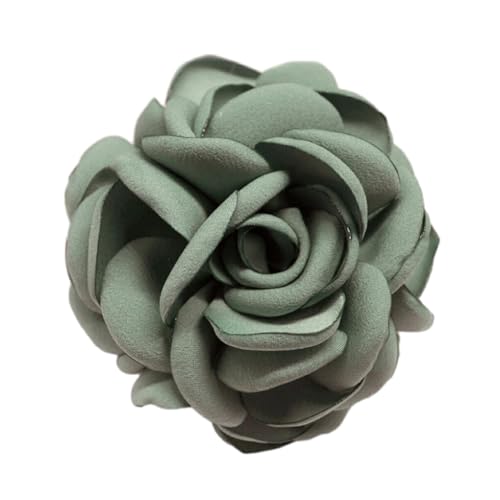 Ailan Vielseitige Blumen Corsage Brosche für stilvolle und raffinierte Looks. Blumen Broschen, Anstecknadeln, Stoff Blumen Brosche, Anstecknadel, schick und elegant, Grün von Ailan