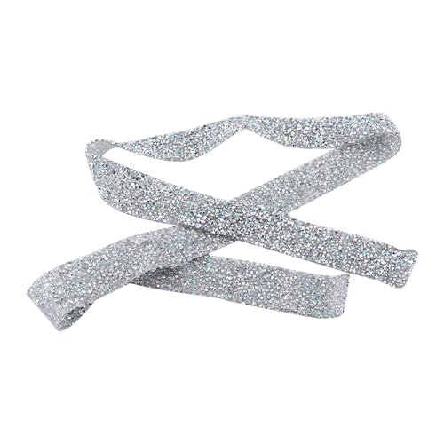 3 Cm Breiter, Funkelnder Kristall-Strass-Banding-Gürtel für DIY-Kleidung, Hochzeit, Taschen, Schuhe, Dekoration (AB-Farbe) von Ailgely