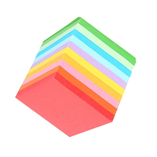 520 Stück 10 Farben Quadratisches Faltpapier Bunte Doppelseitige Origami--Bastelbögen 5 X 5 Cm für die Bildung von Kindern von Ailgely