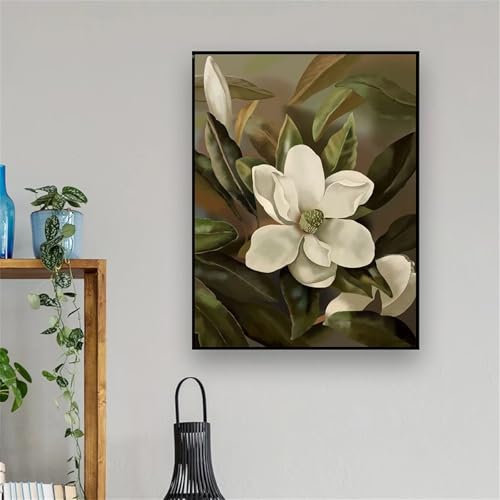 5D Diamond Painting Erwachsene,Blumenpflanzen Diamant Painting Bilder Set DIY Vollbohrer Runden Diamant Cross Stickerei Malerei Kits für Home Wanddekoration - 90x110cm von Aimaor