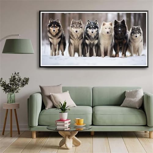 5D Diamond Painting Set für Erwachsene,Schneetier Diamant Art DIY Full Round Drill Kunst Malerei Stickerei Set Kreuzstich Bilder,für Home Wand Dekor - 30x60cm von Aimaor