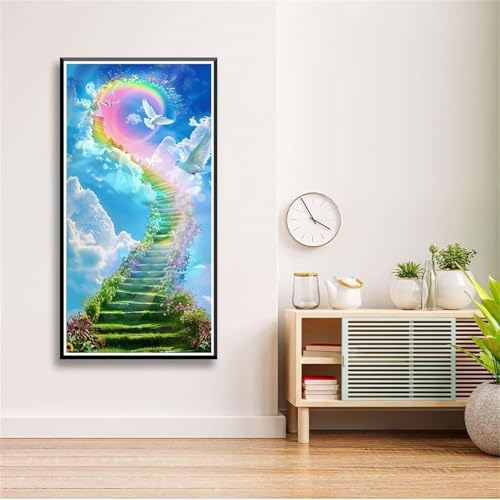 DIY Tier Taube Diamant Painting für Erwachsene,5D Diamond Painting Bilder für Anfänger,Full Drill Gem Art Painting Kits für Home Wall Decor Geschenke - Square Drill(80x160cm) von Aimaor