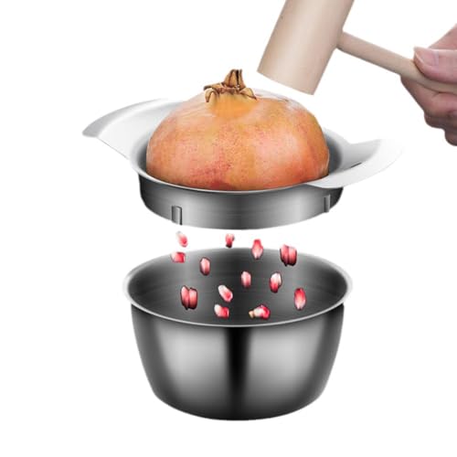 Granatapfelschäler Rutschfest Granatapfel Arils Entfernungswerkzeug Granatapfel Vorbereitungswerkzeug Edelstahl Obstschäler Granatapfel Deseeder Entfernungswerkzeug Küche Gadget von Ainiupi