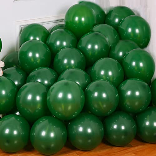 Ainmto 50 Stück 12 Zoll Luftballons Dunkelgrün Helium Ballons für Geburtstag, Hochzeiten von Ainmto