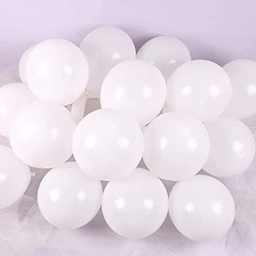 Ainmto 100 Stück 5 Zoll Luftballons Weiß Klein Helium Ballons für Geburtstag, Hochzeiten von Ainmto
