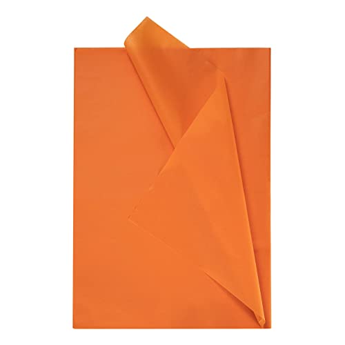 Ainmto 50 Blatt Orange Decoupage Seidenpapier, Geschenkpapier Seidenpapier - 50x70 cm von Ainmto
