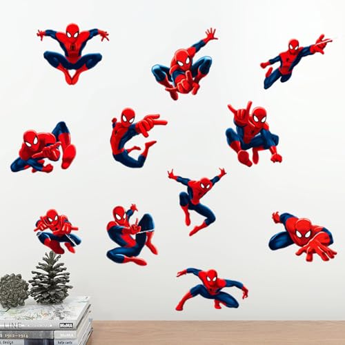 Spider wandtattoo wandtattoo Kinderzimmer, Babyzimmer Wandaufkleber, Prinzessin Wandsticker, Kinderzimmer Deko für Mädchen & Jungen, Wandtattoos für Schlafzimmer & Kinderzimmer deko, 3D Wall Sticker von Ainvliya