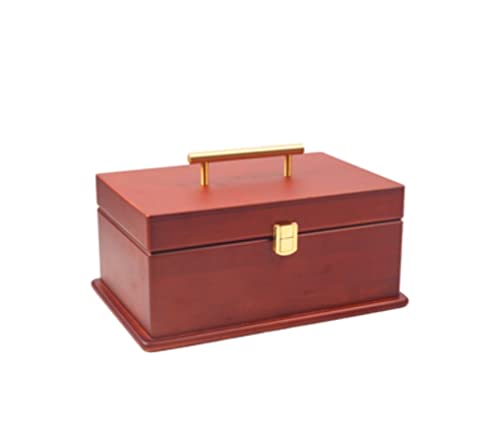 Aioneer Schmuckschatulle Schmuckschatulle Schmuck-Organizer Massivholz-Schmuckschatulle Hochwertige Holz-Schmuckaufbewahrungsbox Schmucketui Schlafzimmerzubehör von Aioneer